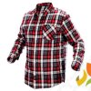 Koszula robocza flanelowa NEO krata czerwono-czarno-biała 100% bawełna rozmiar L 81-540-L NEO TOOLS
