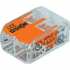 Szybkozłączka 2 x 0,2-4mm² transparentna pomarańczowa WAGO 221‑412