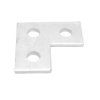 Wspornik Powłoka nakładana ogniowo L-kształtne 3 Hole, 14mm Holes, 80 x 80 x 5mm