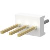 Pin header, 3 pole, pitch 2.54 mm, straight, natural, 3-641211-3