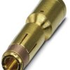 Receptacle, 10 mm², AWG 8, crimp connection, nickel-plated/gold-plated, 1623380