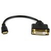 StarTech HDCDVIMF8IN 200mm Mini HDMI To DVI-D Cable M/F