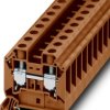 Through terminal block, screw connection, 1.5-25 mm², 76 A, 8 kV, brown, 1143432