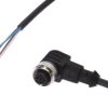 Kabel konfekcjonowany jednostrony złącze M12 żeńskie 4-PIN kątowe wolny koniec przewodu 4x0,34mm² 5m PUR 250V IP67 VK500321