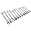 Siegen S0635 Flexible Head Ratchet Combination Spanner Set 12pc Metric