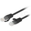 Patchcord UTP kat.5e kabel sieciowy LAN 2x RJ45 linka czarny 0,25m LANBERG
