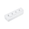 Gniazdo przedłużacza x 4 z uziemieniem białe GN-40