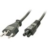 LINDY 30412 Power Cable Switzerland Plug to C5 Mickey Mouse 2.00m Black