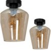 Lampa Sufitowa Santiago Amber 1Xe27 Mlp6604 Milagro