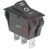 Przełącznik kołyskowy Wł.-wył.-wł. Nie 20 A SPDT Czarny ZF