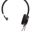 Słuchawki nauszne z mikrofonem USB A, Czarny