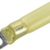 Końcówka oczkowa z osłonką termokurczliwą Maksymalny przekrój=6 mm² Średnica otworu=6 mm z częściową izolacją żółty DSG
