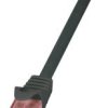 kabel LAN LogiLink CQ2053U, 1 szt., RJ45, CAT 6, U/UTP, 2.00 m, czarny