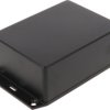 ABS enclosure, (L x W x H) 109 x 81 x 41 mm, black (RAL 9005), IP54, 1591XXSSFLBK