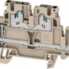 Multi level terminal block, snap-in, 0.34-2.5 mm², 4 pole, 22 A, 8 kV, dark beige, 2902430000