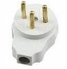 WAC250IZ-KKW-WYP Wtyk 250V - izraelski - 3 biegunowy, biały 16A - na kabel , kątowy - WYPRZEDAŻ (odpryski na obudowie)- 1 szt. w