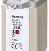 Bezpiecznik z wyśrodkowanym wyprowadzeniem 50A 500V NH2 gG Siemens