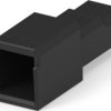 Plug housing, 2 pole, pitch 2.5 mm, straight, black, 1-1903129-2