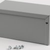 Aluminum enclosure, (L x W x H) 152 x 76 x 76 mm, gray (RAL 7046), IP32, 1411M