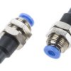 Złączka pneumatyczna Wciskane 4 mm Wciskane 4 mm RS PRO Adapter grodziowy do rur