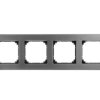 Merten M-Elegance Ramka poczwórna metalowa szara MTN403414