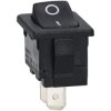 Bulgin H8600VBACN SPST Miniature Non Illuminated On-Off Black Rocker Switch