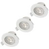 Sygonix SY-6418008 LED recessed light set Warm white 5.5W Flush Mount