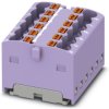 Distribution block, push-in connection, 0.14-2.5 mm², 12 pole, 17.5 A, 6 kV, purple, 3002897