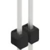 Pin header, 2 pole, pitch 2.54 mm, straight, black, 10046447