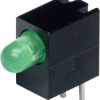 Signal light, green, 40 mcd, pitch 2.54 mm, LED number: 1, E.3106G