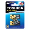 Bateria alkaliczna LR03 / AAA 1,5V ALPHA POWER /6szt./