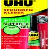 Super glue 3 g tube, UHU SUPERFLEX GEL 3G