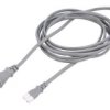 Kabel: 2X0,75Mm2, Iec C7 Żeński,Jis 8303 Wtyk, 3M, 7A Lt-819+537B Vctfk...