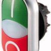 Eaton 284814 M22-DDLF-GR-X1/X0 Przycisk podwójny pierścień przedni z tworzywa sztucznego 1 szt.