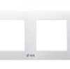 SZAFIR Ramka poczwórna do łączników IP-44 biały RH-4Z/00