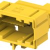 Plug, unequipped, 20 pole, straight, 2 rows, yellow, 1-1379913-1
