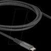 80022 USB 3.1 cable, C plug to socket, 100 W, 1 m