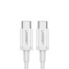 Kabel Ugreen US264 60518 USB-C / USB-C PD QC AFC 1m - biały