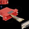 67118 Adapter D-Sub 25 Pin jack > RJ45 jack Mounting kit, red