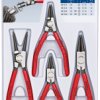 Zestaw szczypiec do pierścieni osadczych Zestaw szczypiec do pierścieni osadczych Knipex długość całkowita: 180 mm Stal