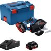 Piła tarczowa akumulatorowa Bosch Professional GKM 18V-50 18 V Głębokośc cięcia maks. (90°) 50 mm