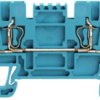 Through terminal block, spring balancer connection, 0.5-1.5 mm², 4 pole, 17.5 A, 6 kV, blue, 1775600000