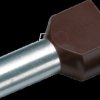 187722 Twin-Aderendhülse isoliert 2x1,5 mm²/8 mm, schwarz, 100er Pack