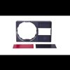 Szyld opisowy 30x50mm z etykietą czarny/czerwony 22mm czarny prostokątny...