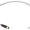 Sensor actuator cable, M8-cable socket, straight to open end, 3 pole, 1 m, PVC, gray, 21348100380010