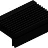 Extruded heatsink, (L x W x H) 84 x 55 x 28 mm, 6.2 to 2.8 K/W, black anodized, 10022759