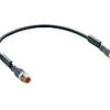 Kabel konfekcjonowany obustronnie zakończony złącza M8 4-pin żeńskie proste M12 męskie proste RST 4-RKMV 4-225/0,6 M