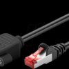 65637 Cat.6 extension cable, S/FTP (PiMF), black, 1 m