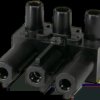 Socket part, 3 pole, 0.5-4.0 mm², clamping points: 1, black, screw connection, 20 A, 165063