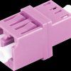 BS07-60023 FO coupler, LC / LC, RJ45 style, duplex, violet